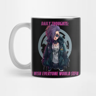 STFU - Cyberpunk - Pastel Punk Girl Mug